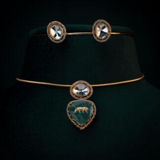 Elegant jewelry with gemstone accents